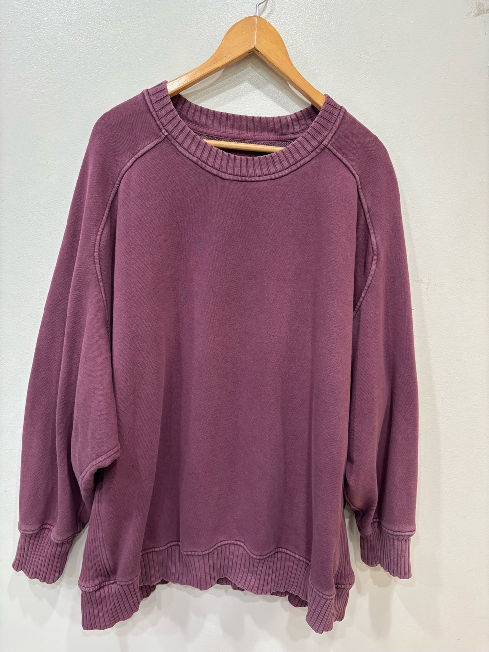 Aerie Oversized Down To Earth Pullover Crewneck Sweatshirt Women’s Size XXL